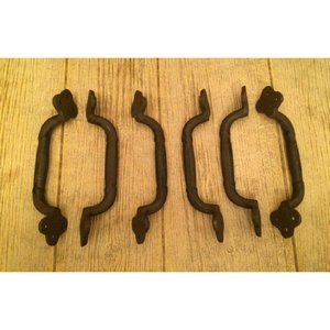 Set of Twelve (12) Large 9" Cast Iron Gate Pulls (Twelve 12) 0170-05122